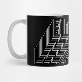 Electro typography design Mug